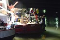 Havarie Wassereinbruch Motorraum beim Schiff Koeln Niehl Niehler Hafen P400